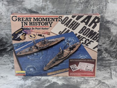 Kit Maquette Lindberg - Pearl Harbour - Bateau Navire - 32x24cm - 1993 USA