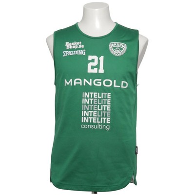 Spalding, Basketball Hemd, Größe: S, Grün, Print, Mesh, Unisex (Erwachsene) #e6O