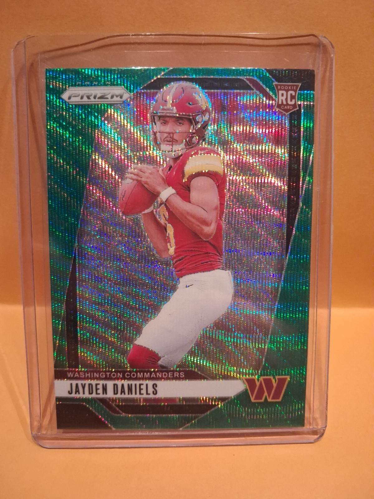 2024 Panini Prizm - Rookies Jayden Daniels #347 Green Wave Prizm (RC)