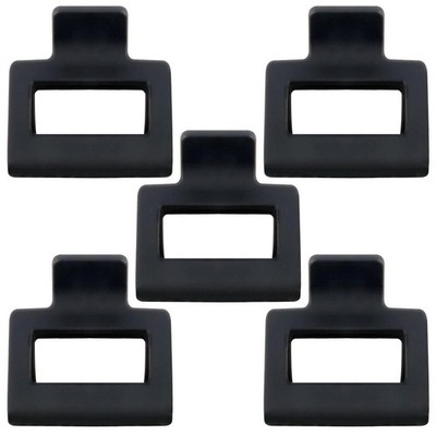 Small Black Hair Claw Clips for Women 5 Pack Medium Size for Thick Thin Hair