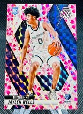 2024-25 Panini Mosaic Choice Cherry Blossom Prizm Jaylen Wells Rc #240 #'d 19/20