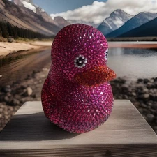 EXTRA LARGE! FAB FINDS JUMBO RUBBER DUCK COLLECTIBLE Hot Pink