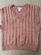 Cupcakes and Cashmere Women's Soft Rust Sweater Vest - S