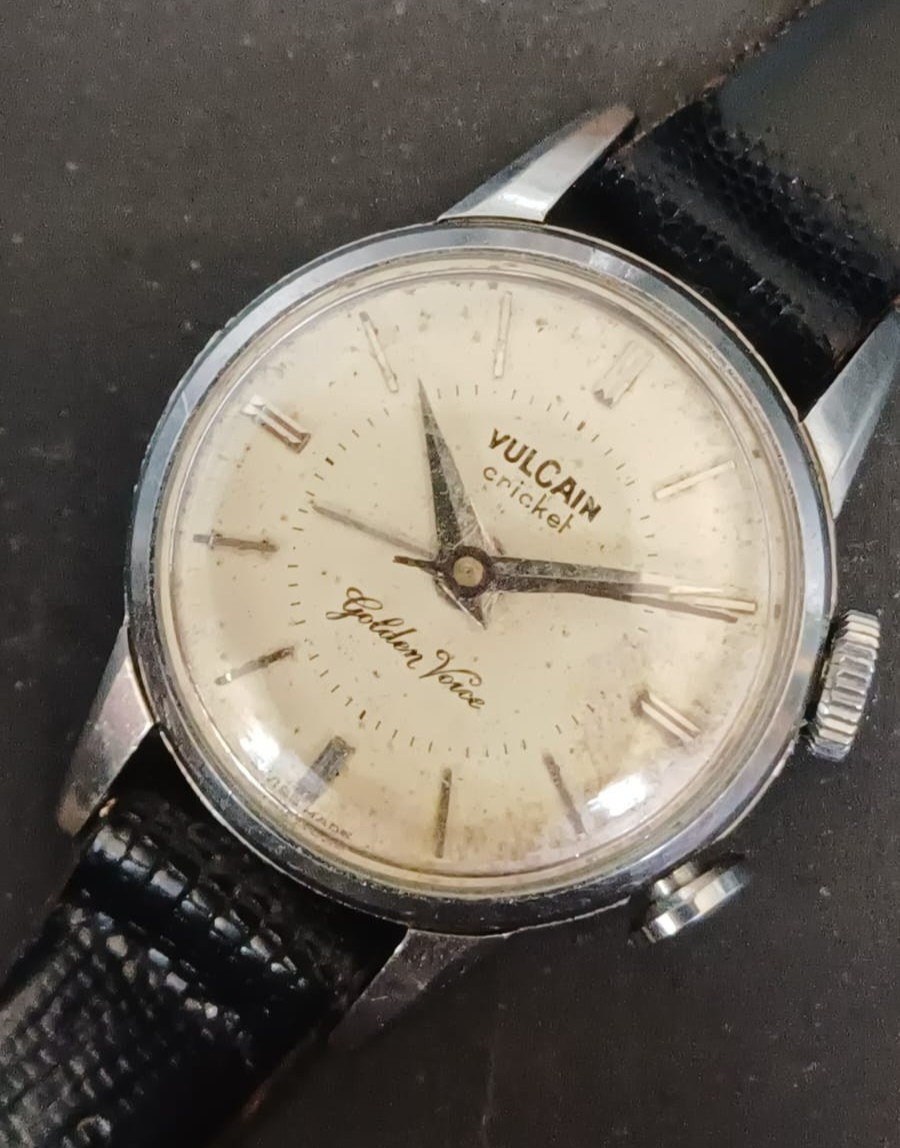 VULCAIN  CRICKET  ALARM WOMEN WATCH. ALL ORIGINAL. SERVICED. 1960s. FAST ARRIVAL