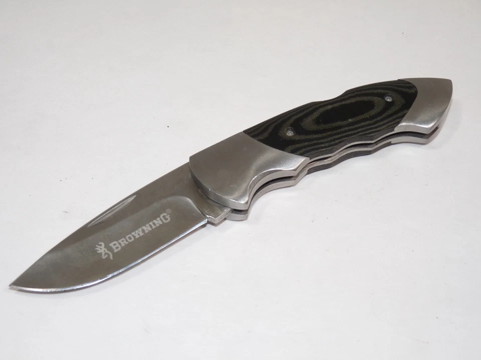 Browning Morgan Utah Clip Point Lockback 440C Stainless Folding Pocket Knife - Image 2 of 4