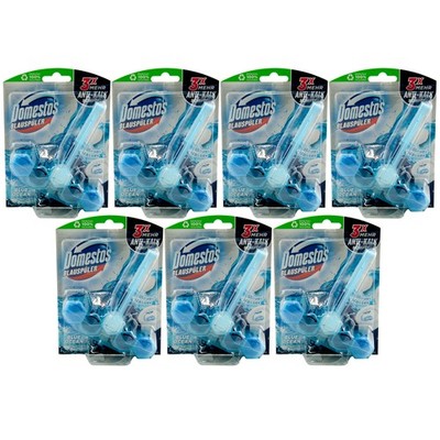 Domestos Blauspüler BLUE OCEAN 7 x 53g 3 x mehr Anti Kalk Schutz WC Stein