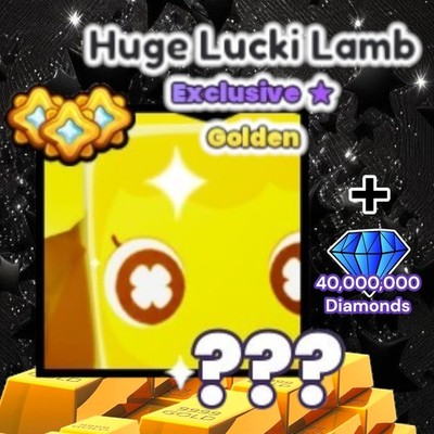 Golden HUGE Lucki Lamb + 40 Million Diamonds. PS99