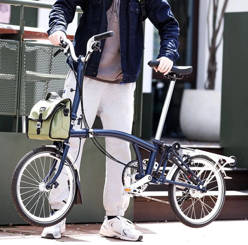 Folding Bike Bag Multi-functional with Rain Cover for Brompton Bike Black - Image 2 of 4