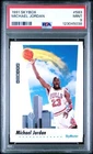 Michael Jordan 1991 SkyBox Chicago Bulls Basketball Card #583 Graded PSA 9