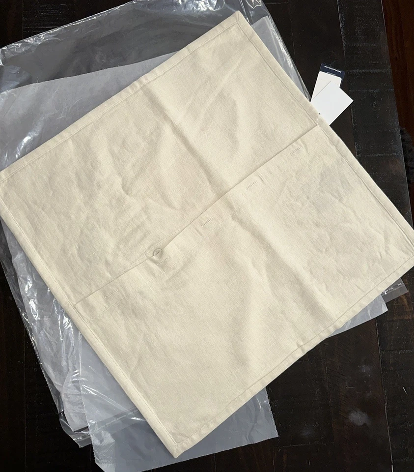 RALPH LAUREN Macall Floral Embroidery Linen Pillow Cover 18x18 NWT $255 LOT Of 6 - Image 3 of 4