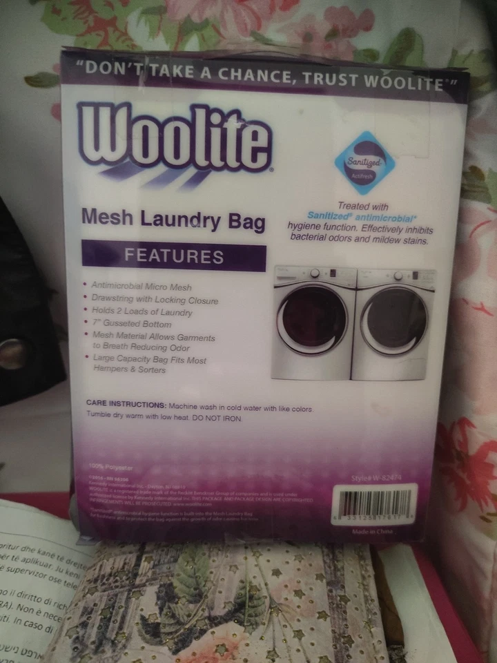 Bolsa de lavanderia de malha de lã - Imagem 2 de 2