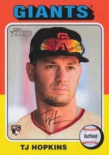 TJ Hopkins 2024 Topps Heritage #628 RC San Francisco Giants