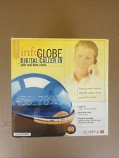 Olympia Info Globe OL3000 Digital Caller ID Real-Time Clock Scrolling Message