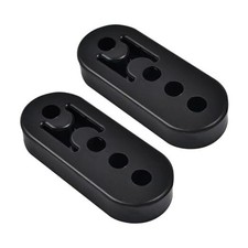 Exhaust Rubber Hanger, rubber muffler hangers. Rubber black-2PCS 4 Holes