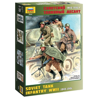 Soviet Tank Crew Infantry 1943-1945 Kit 1:35 Zvezda Kit Figure Militari -D- Neue