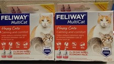 Lot of 2 - Feliway Multicat Diffuser refill, 48ml - 2 Pack EXP 12/01/2026