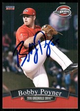 2016 Greenville Drive BOBBY POYNER Signed Card autograph auto GATORS RED SOX