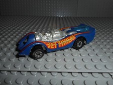 Vintage Hot Wheels Blackwall 1970 Jet Threat Blue Original Hong Kong
