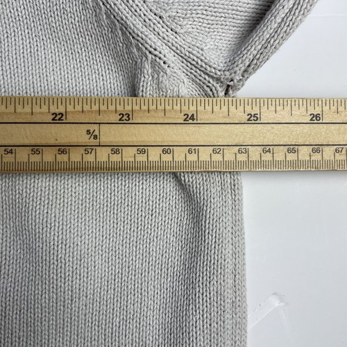 Yves Saint Laurent YSL Vintage Mens Grey Cotton Knit Crew Neck Jumper Size XL - 第 10/11 張圖片