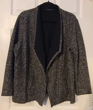 Banana Republic Black Knit Soft Suiting Jacket XL