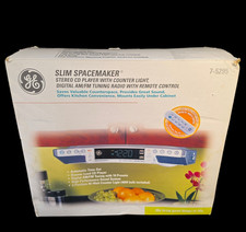 New GE Spacemaker Radio/CD Player 7-5295 Superslim Kitchen Radio