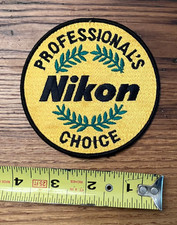 Vintage Nikon  Professional  s Choice  sew-on patch 1980s