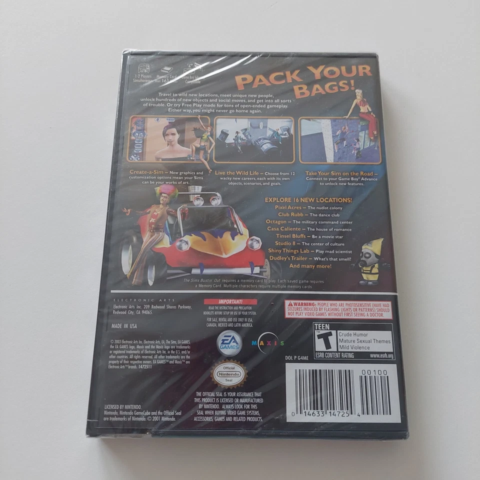 The Sims Bustin' Out (Nintendo GameCube, 2003) - Factory Sealed. - Image 2 of 4