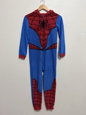 Marvel Spider-Man Boys One-Piece Pajamas Flame Resistant Size 10/12