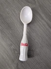 Coca-Cola 1998 Vintage Ice Cream Scoop Red and White Plastic Spoon