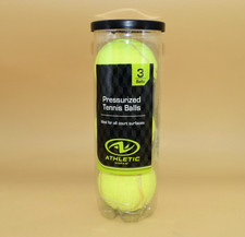 Athletic Works Pressurized Tennis Balls, 3-Pack, All Court Use New  sealed