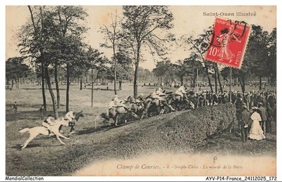 AYVP14-1450-93 - SAINT-OUEN - Champ de race - Steeple chase - La montée de