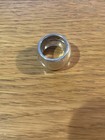 H. Fred Skaggs Sterling Silver Thick Band Ring - Signed Hallmarks — photo 3