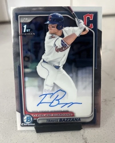 2024 Bowman Draft Travis Bazzana 1st Prospect Chrome AUTO #CPA-TB Guardians