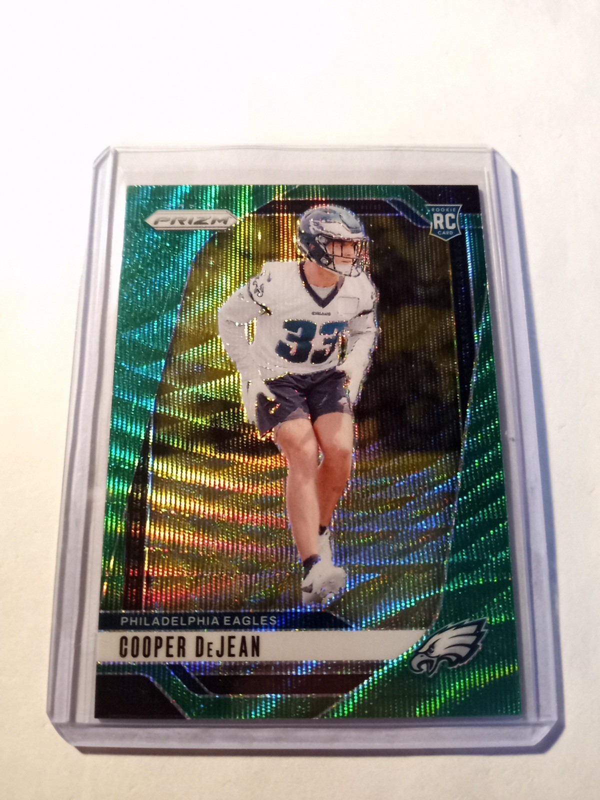 2024 Panini Prizm - Rookies Green Wave Prizm #321 Cooper DeJean (RC)