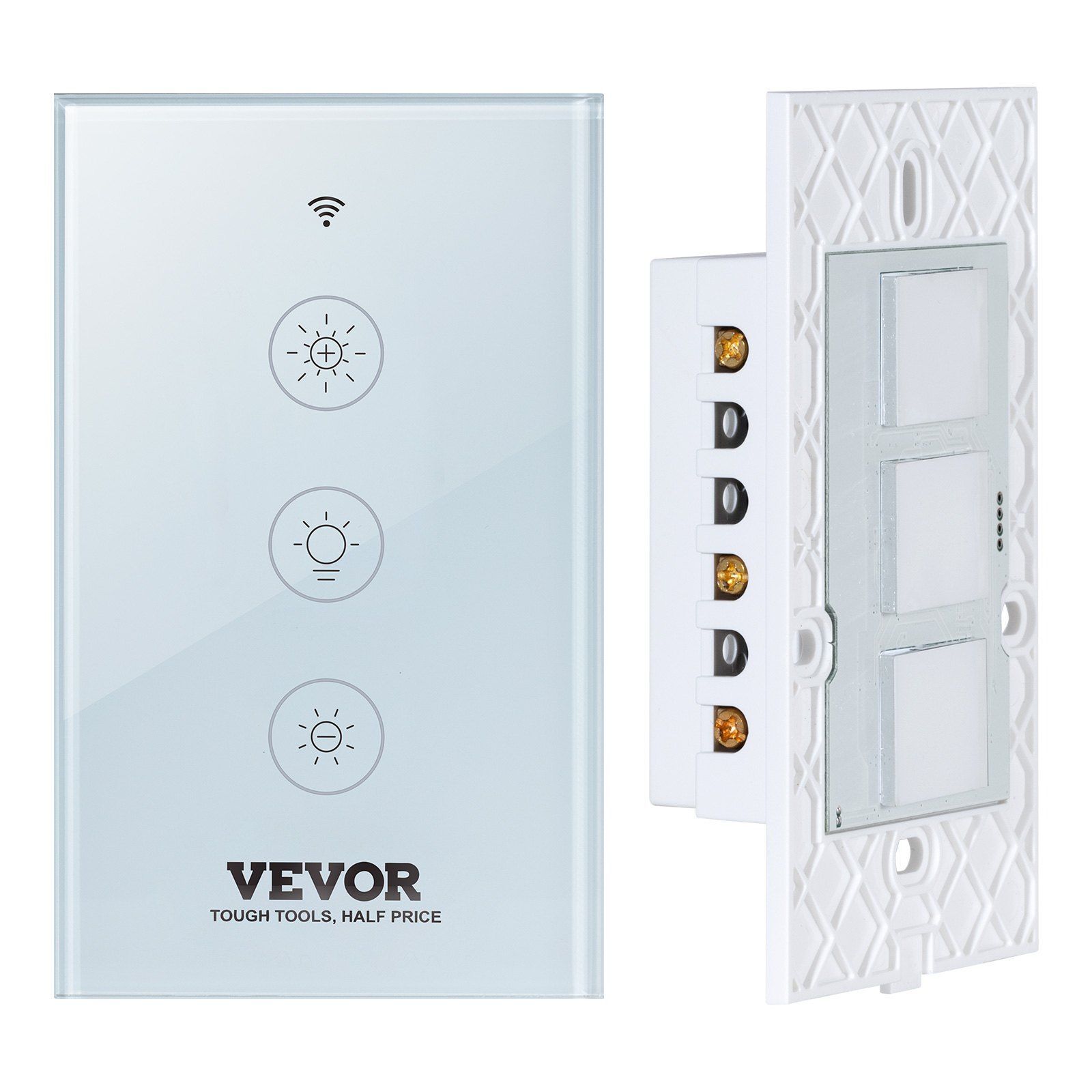 Smart WiFi Dimmer Switch 100-250V AC Touch Panel 2.4GHz Control