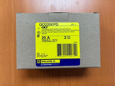 SQUARE D QO220EPD 20A 2 Poles equipment protection circuit breaker 🇺🇸