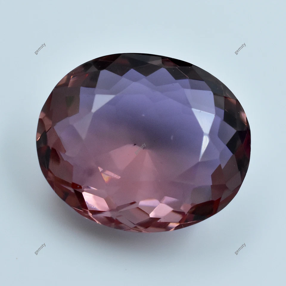 Oval Cut Lab-Created 64.25 Ct Loose Gemstone CERTIFIED Color Change Alexandrite - Image 4 of 4