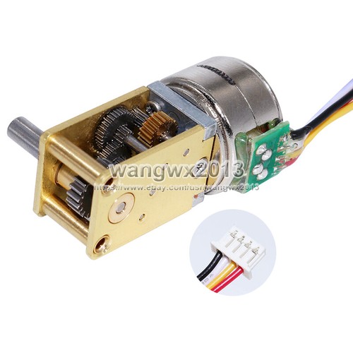DC5V 2-Phase 4-Wire 15BY All-Metal Gearbox Reduction Stepper Motor 2.3-114.3RPM - Picture 5 of 11