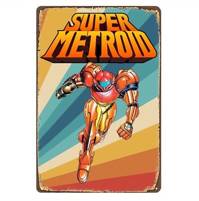 Super Metroid Nintendo Video Game Metal Poster Tin Sign 20*30cm