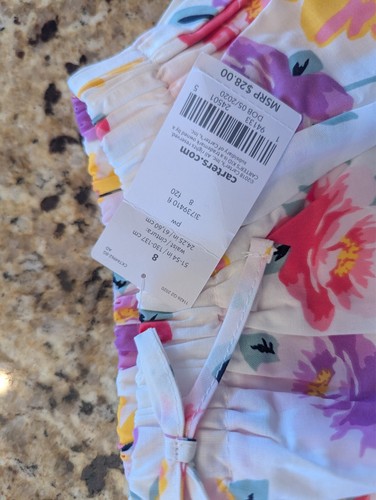 Floral Skort Carters Kids Size 8 multi color - Picture 4 of 8