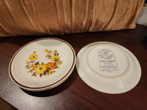 Vintage Casual Elegance Hearthside Stoneware Chablis 7.75” 1970s Salad Plate 572