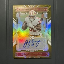 2021 Panini NFL XR X-Ponential Ink Jeff Wilson Jr Auto Gold 03/10 49ers