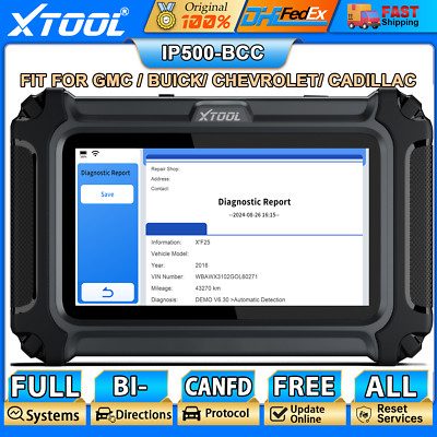 XTOOL IP500 OBD2 Scanner Car Diagnostic For Buick/Chevrolet/Cadillac Full System