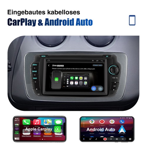DAB+ Für Seat Ibiza IV 6J 2009-2013 Android 14 Carplay Autoradio GPS Nav RDS Kam - Bild 8 von 14