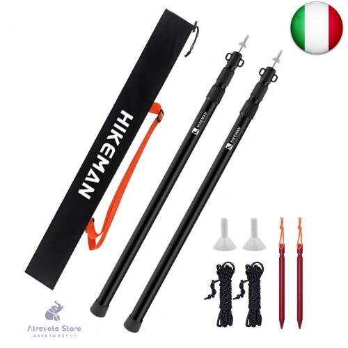 HIKEMAN Pali per Tende Pali da Campeggio per Tenda da Sole Tenda da Sole