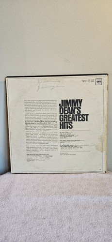 JIMMY DEAN'S GREATEST HITS CL 2485 VINYL RECORD 1966 COUNTRY WESTERN - Imagen 9 de 17