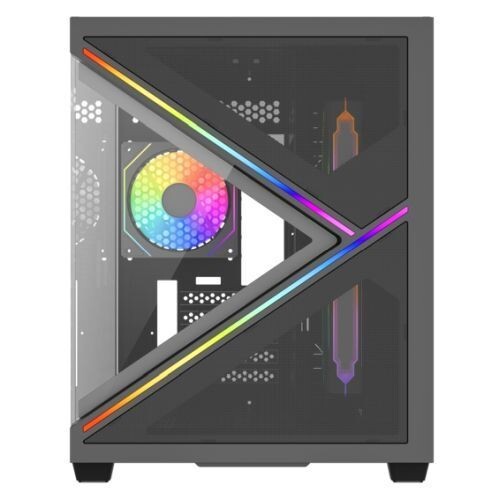 Vida Arcade Black ARGB Gaming Case - Glass Side / Mesh Front - Brand New - Photo 6/6