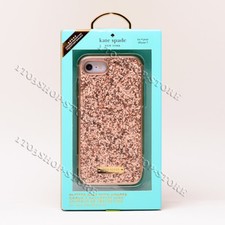 Funda Kate Spade iPhone 7 iPhone 8 iPhone SE 2020 - Oro Rosa Brillo Expuesto