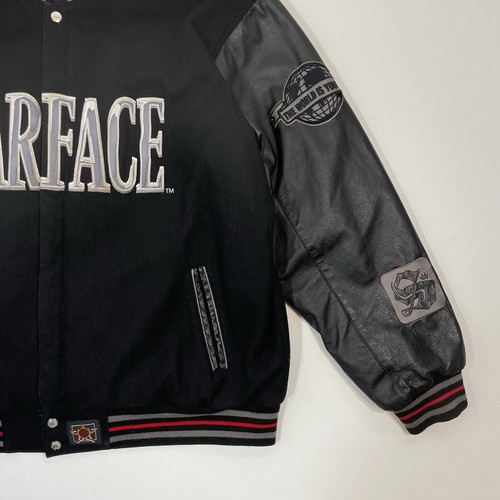 Vintage Scarface Movie JH Design Group Reversible Leather Jacket Coat Size 4XL - Picture 10 of 19