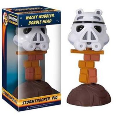 Funko Wacky Wobbler: Angry Birds Star Wars - Stormtrooper Pig (2013 Release) New